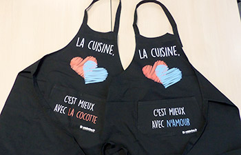 Flocage tabliers professionnels